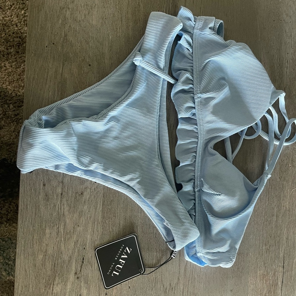 Small zaful bathing suit set blue